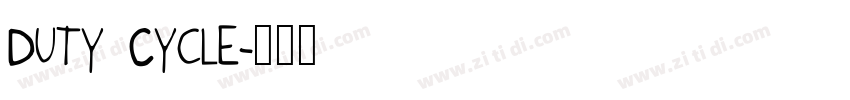 Duty Cycle字体转换